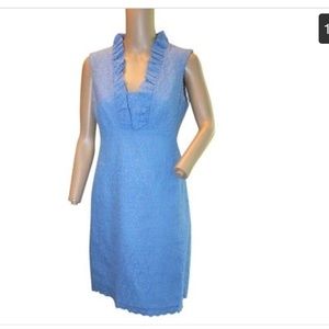 Lilly Pulitzer blue Adeline dress size 0